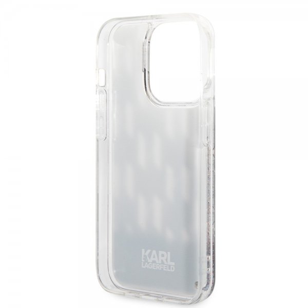 iPhone 14 Pro Case Liquid Glitter Monogram Black