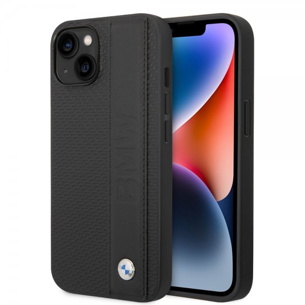 iPhone 14 Case Big Logo Stripe Black