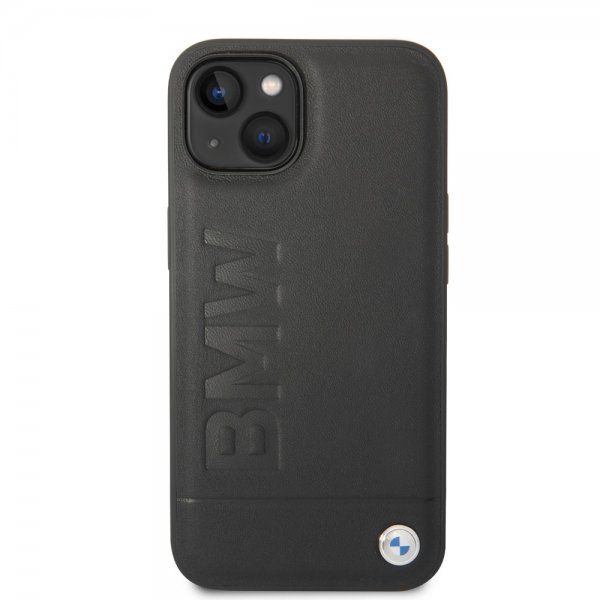 iPhone 14 Case Hot Stamp Metal Logo Black