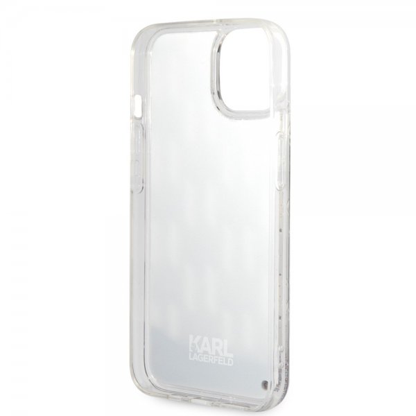 iPhone 14 Case Liquid Glitter Monogram Black