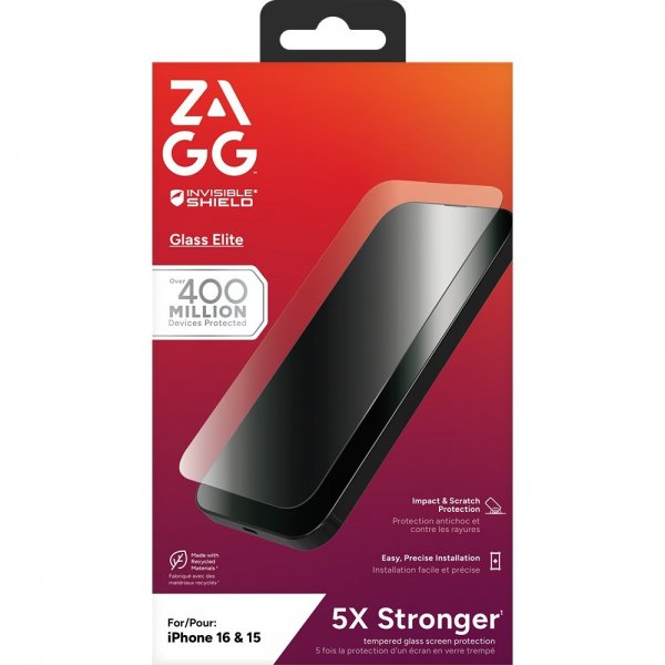 iPhone 15/iPhone 16 Screen Protector Glass Elite