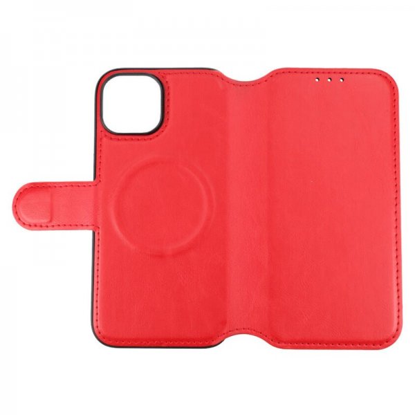 iPhone 15 Cover 4 Card slots MagSafe Red