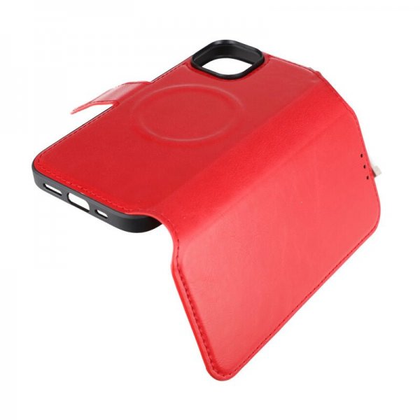 iPhone 15 Cover 4 Card slots MagSafe Red