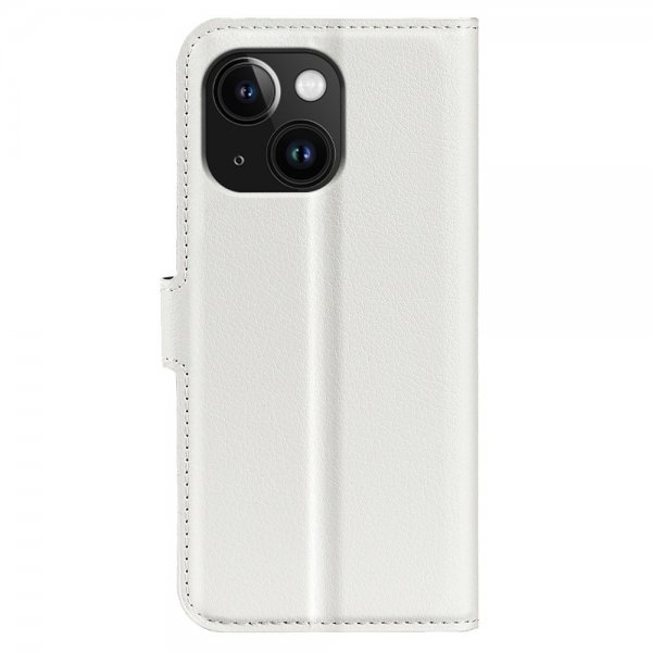 iPhone 15 Plus Cover Litchi White