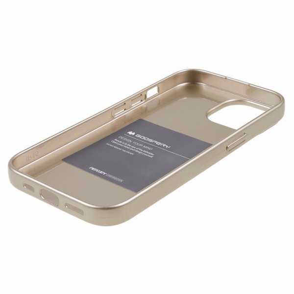 iPhone 15 Plus Case Jelly Glitter Gold