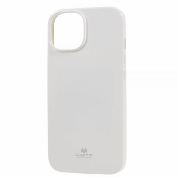 iPhone 15 Plus Case Jelly Glitter White