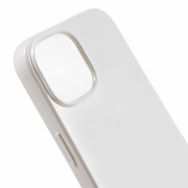 iPhone 15 Plus Case Jelly Glitter White