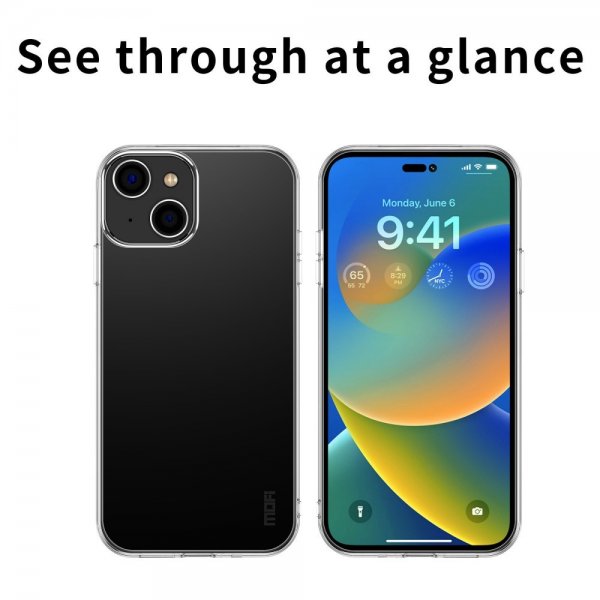 iPhone 15 Plus Case Transparent TPU Transparent