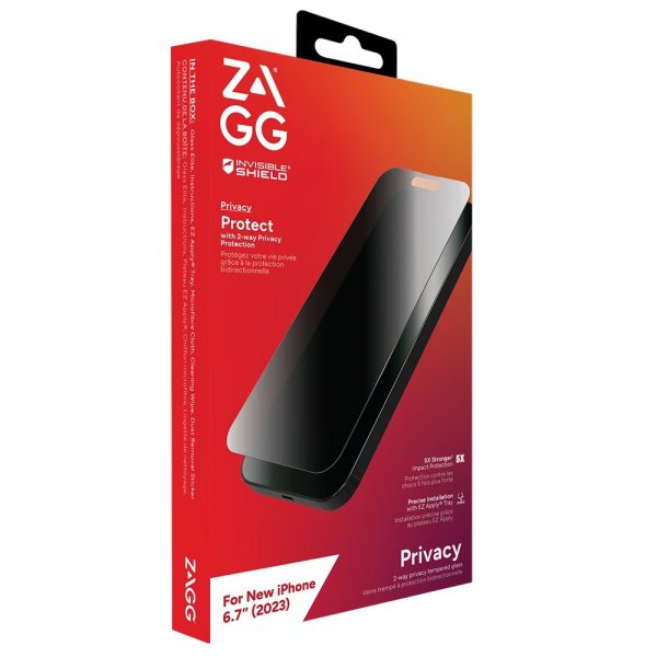 iPhone 15 Plus Screen Protector Glass Elite Privacy