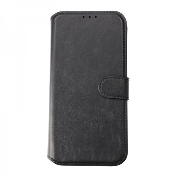 iPhone 15 Pro Max Cover Detachable Wallet Case Black
