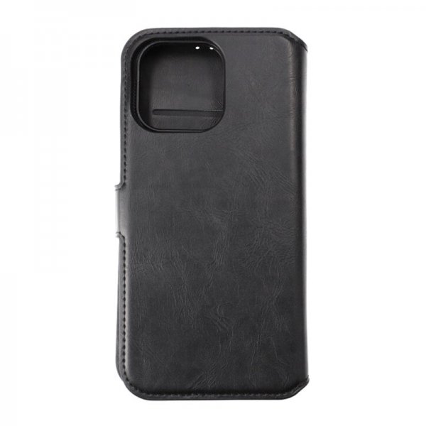 iPhone 15 Pro Max Cover Detachable Wallet Case Black