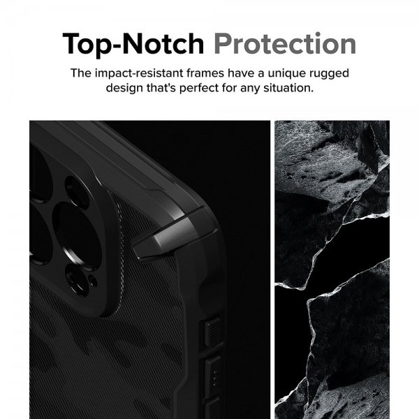 iPhone 15 Pro Max Case Fusion X Design Camo Black
