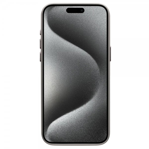 iPhone 15 Pro Max Case Artificial Leather MagSafe Grey