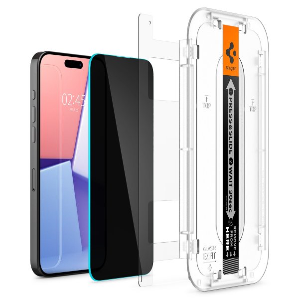 iPhone 15 Pro Max Screen Protector GLAS.tR EZ Fit Privacy 2-pack