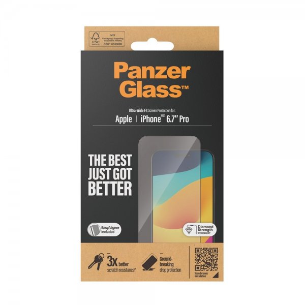 iPhone 15 Pro Max Screen Protector Ultra-Wide Fit EasyAligner