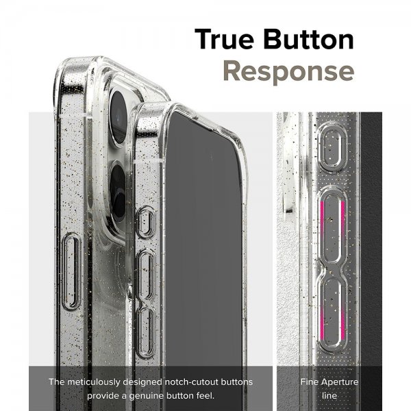 iPhone 15 Pro Case Air Glitter Clear
