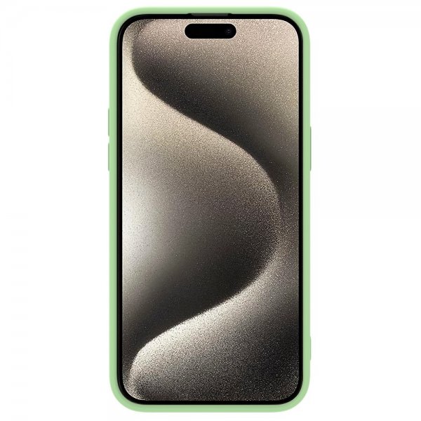 iPhone 15 Pro Case CamShield Silky MagSafe Light Green