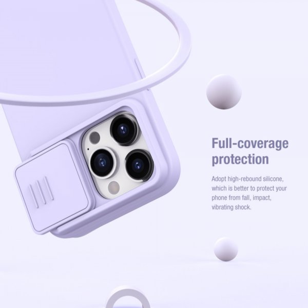 iPhone 15 Pro Case CamShield Silky MagSafe Light Green