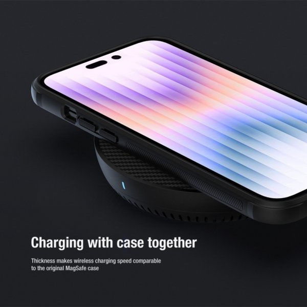 iPhone 15 Pro Case Frosted Shield Pro MagSafe Black