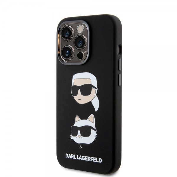 iPhone 15 Pro Case Karl & Choupette Black