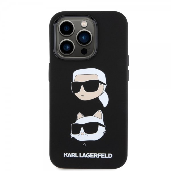 iPhone 15 Pro Case Karl & Choupette Black