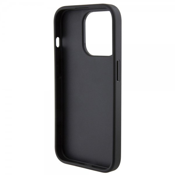 iPhone 15 Pro Case Quilted K Pattern Black