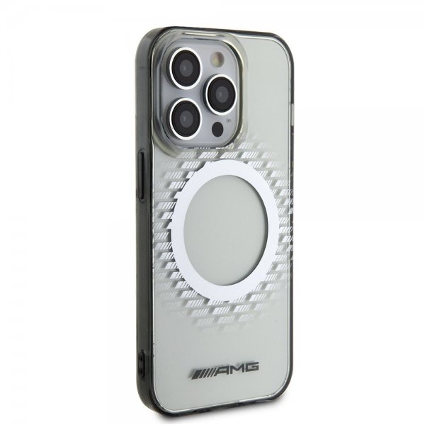 iPhone 15 Pro Case Rhombus Pattern MagSafe AMG Transparent