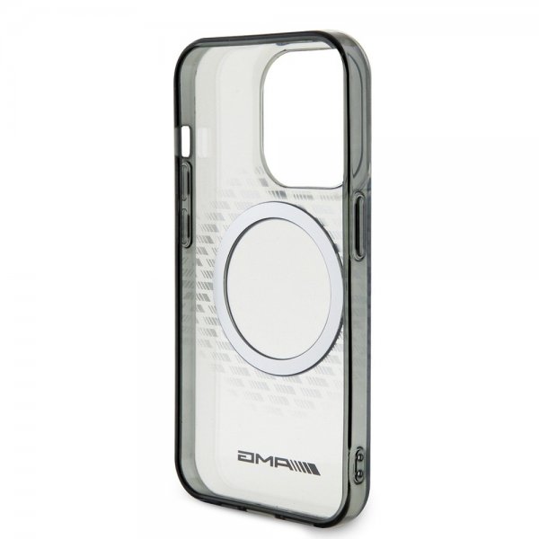 iPhone 15 Pro Case Rhombus Pattern MagSafe AMG Transparent