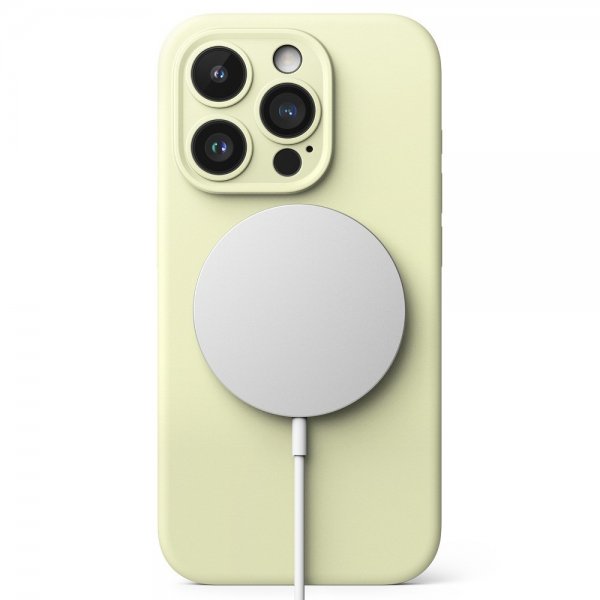 iPhone 15 Pro Case Silicone Magnetic Sunny Lime