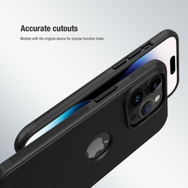 iPhone 15 Pro Case Super Frosted Shield Pro Logo Hole Blue