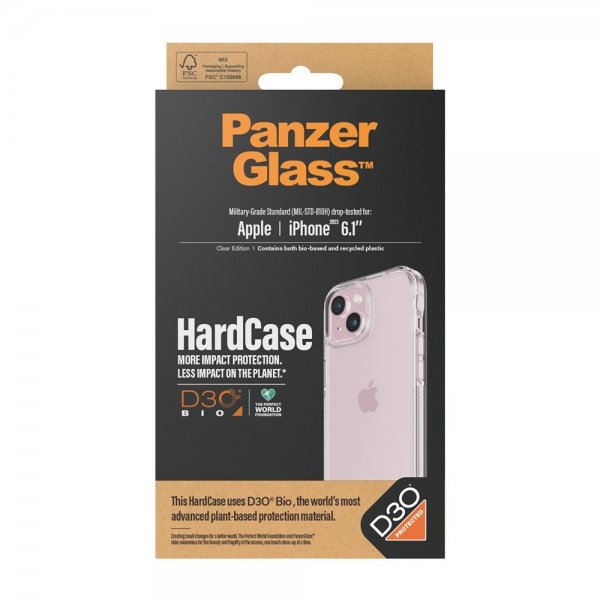 iPhone 13/14/15 Case HardCase D3O Transparent