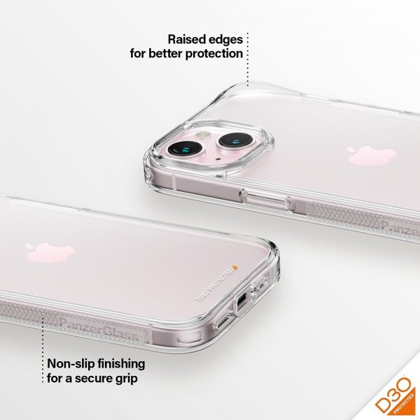 iPhone 13/14/15 Case HardCase D3O Transparent