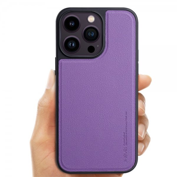 iPhone 15 Case Artificial Leather MagSafe Blue