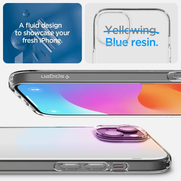 iPhone 15 Case Liquid Crystal Crystal Clear