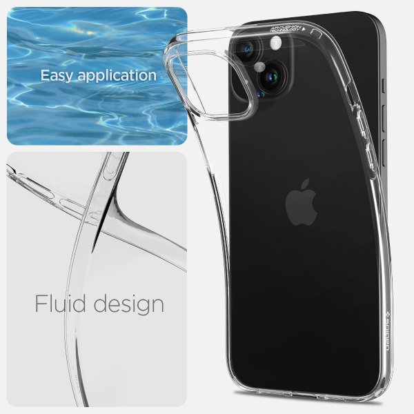 iPhone 15 Case Liquid Crystal Crystal Clear