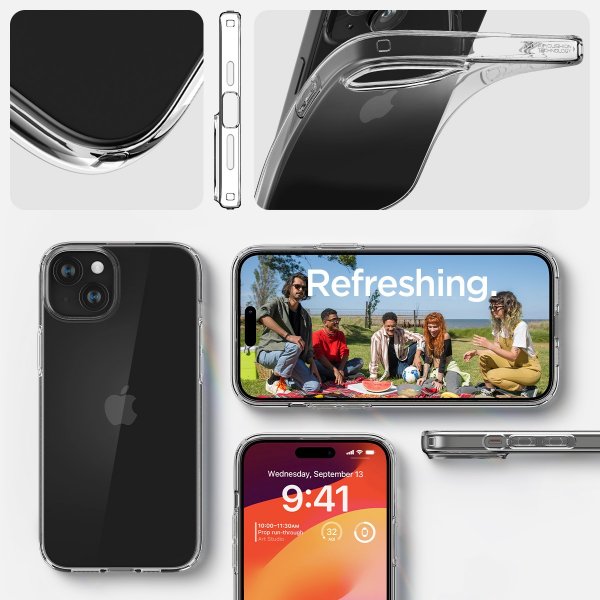 iPhone 15 Case Liquid Crystal Crystal Clear