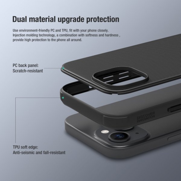 iPhone 15 Case Super Frosted Shield Pro Blue