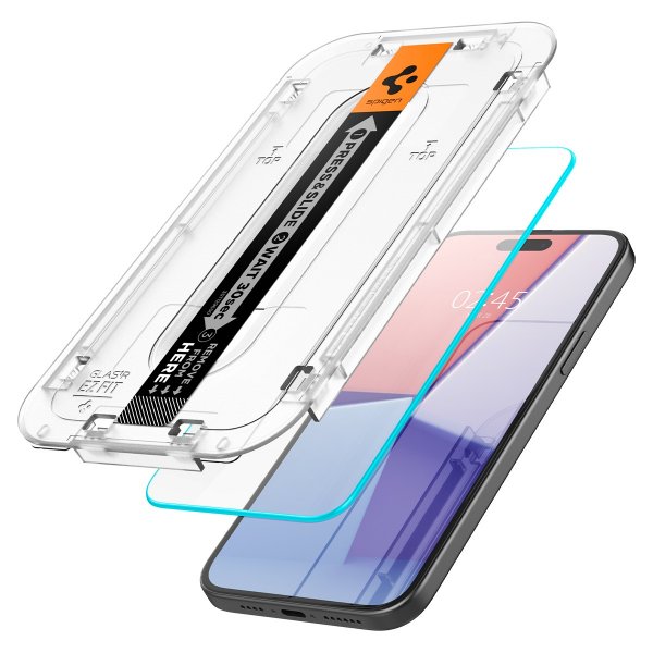 iPhone 15/iPhone 16 Screen Protector GLAS.tR EZ Fit 2-pack