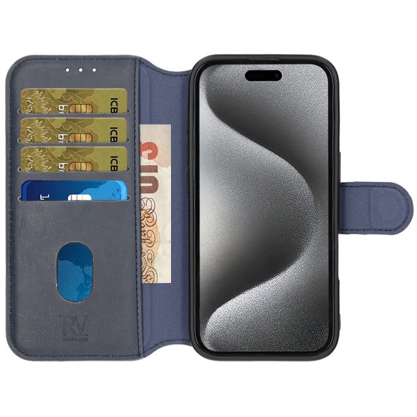 iPhone 16 Cover 4 Card slots MagSafe Blue