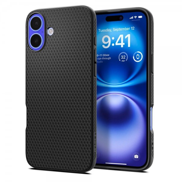 iPhone 16 Plus Case Liquid Air Matte Black