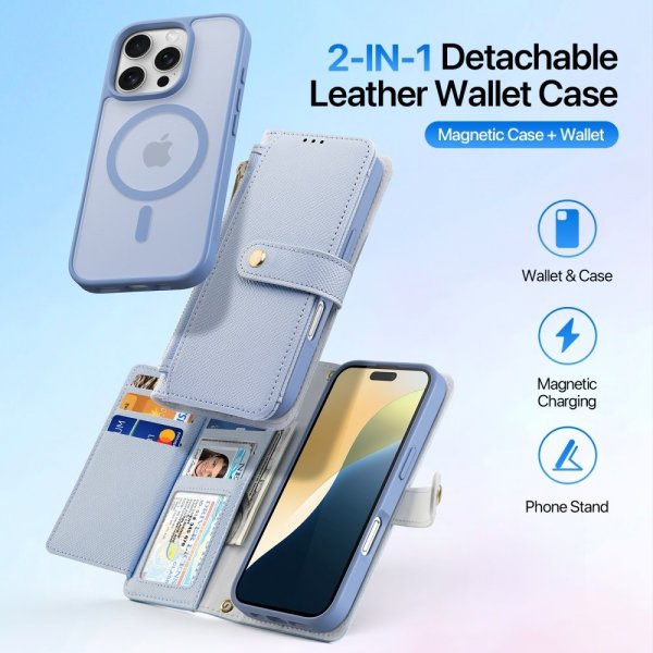 iPhone 16 Pro Cover 2-in-1 Lawa Series MagSafe Blue