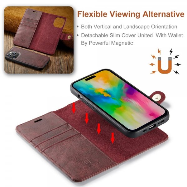 iPhone 16 Pro Cover with Detachable case Red