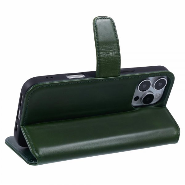 iPhone 16 Pro Max Cover Essential Leather Juniper Green
