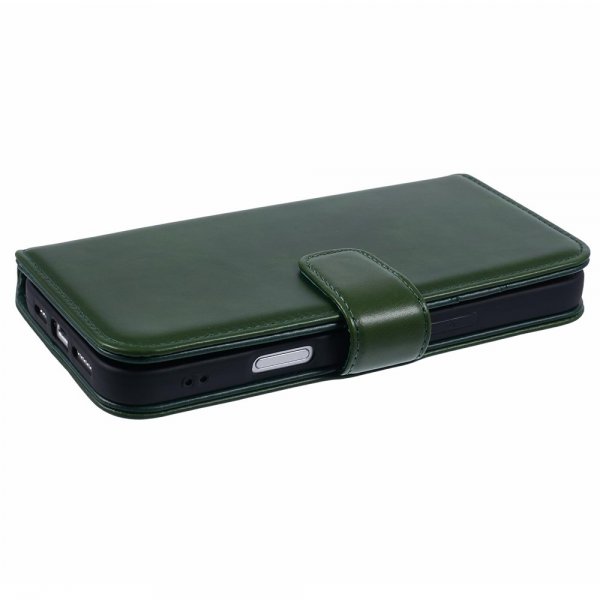 iPhone 16 Pro Max Cover Essential Leather Juniper Green