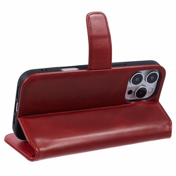 iPhone 16 Pro Max Cover Essential Leather Poppy Red