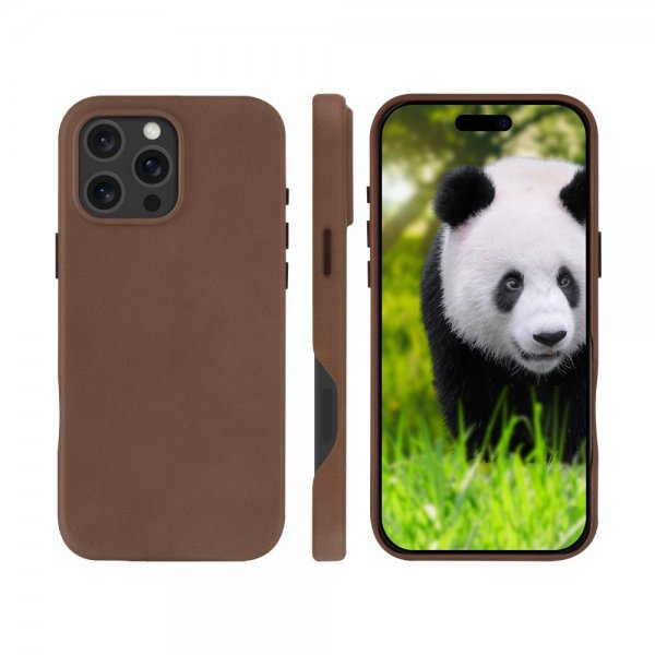 iPhone 16 Pro Max Cover Lynge MagSafe Dark Tan