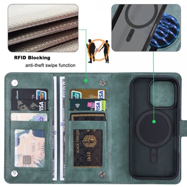 iPhone 16 Pro Max Cover Detachable Case GV Series MagSafe Green