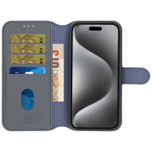 iPhone 16 Pro Max Cover Detachable Wallet Case Blue