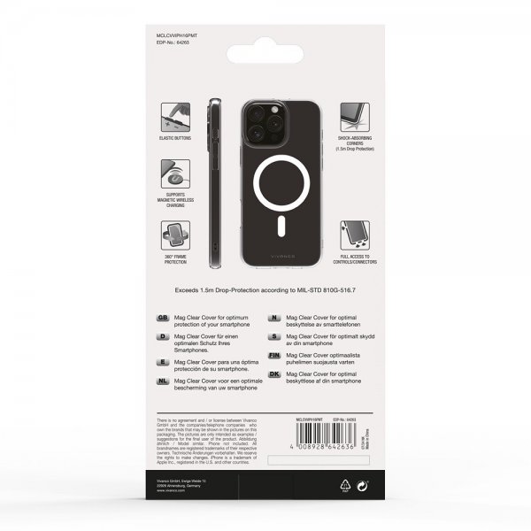 iPhone 16 Pro Max Case Mag Clear Transparent