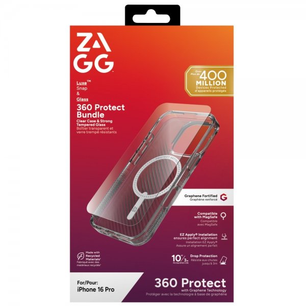 iPhone 16 Pro Case with Screen Protector Luxe Snap & Glass